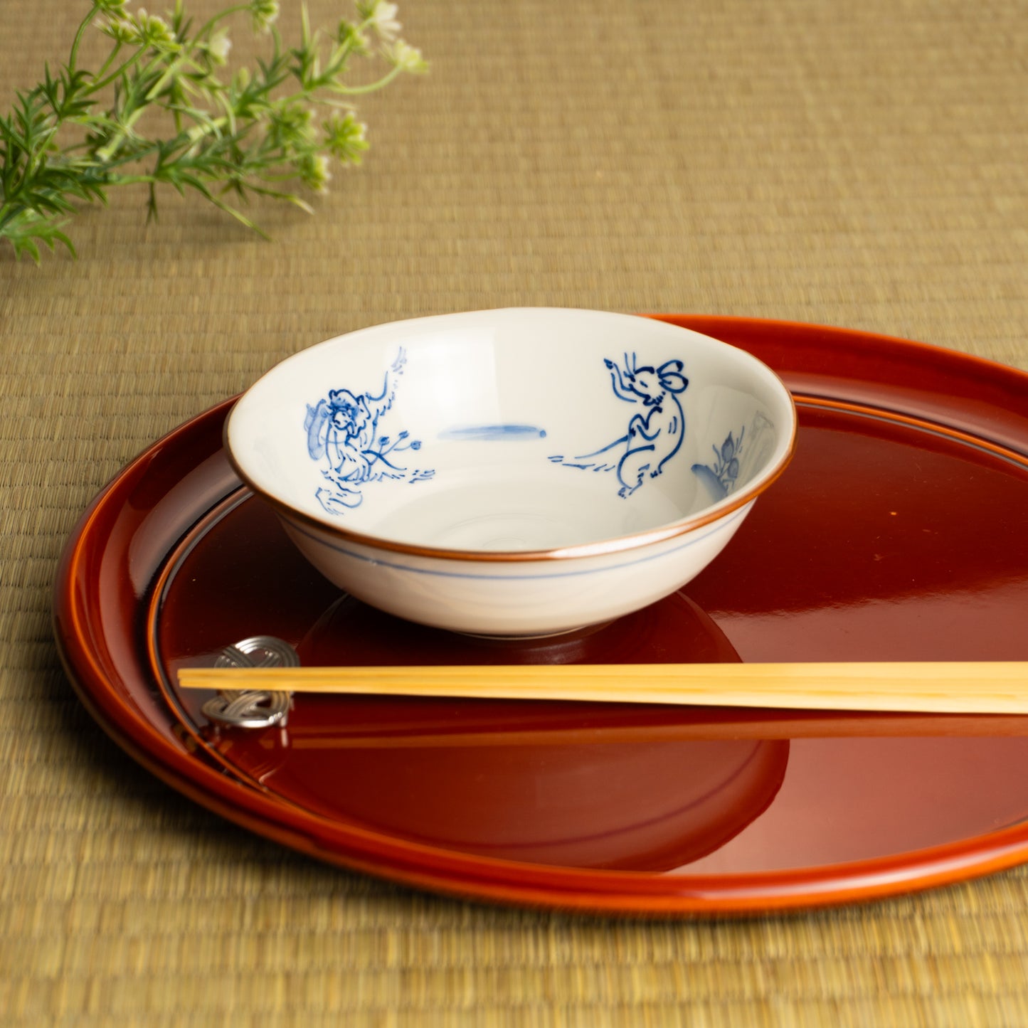 【清水焼】小鉢 鳥獣戯画 岩華窯 KOTOPOTTER
