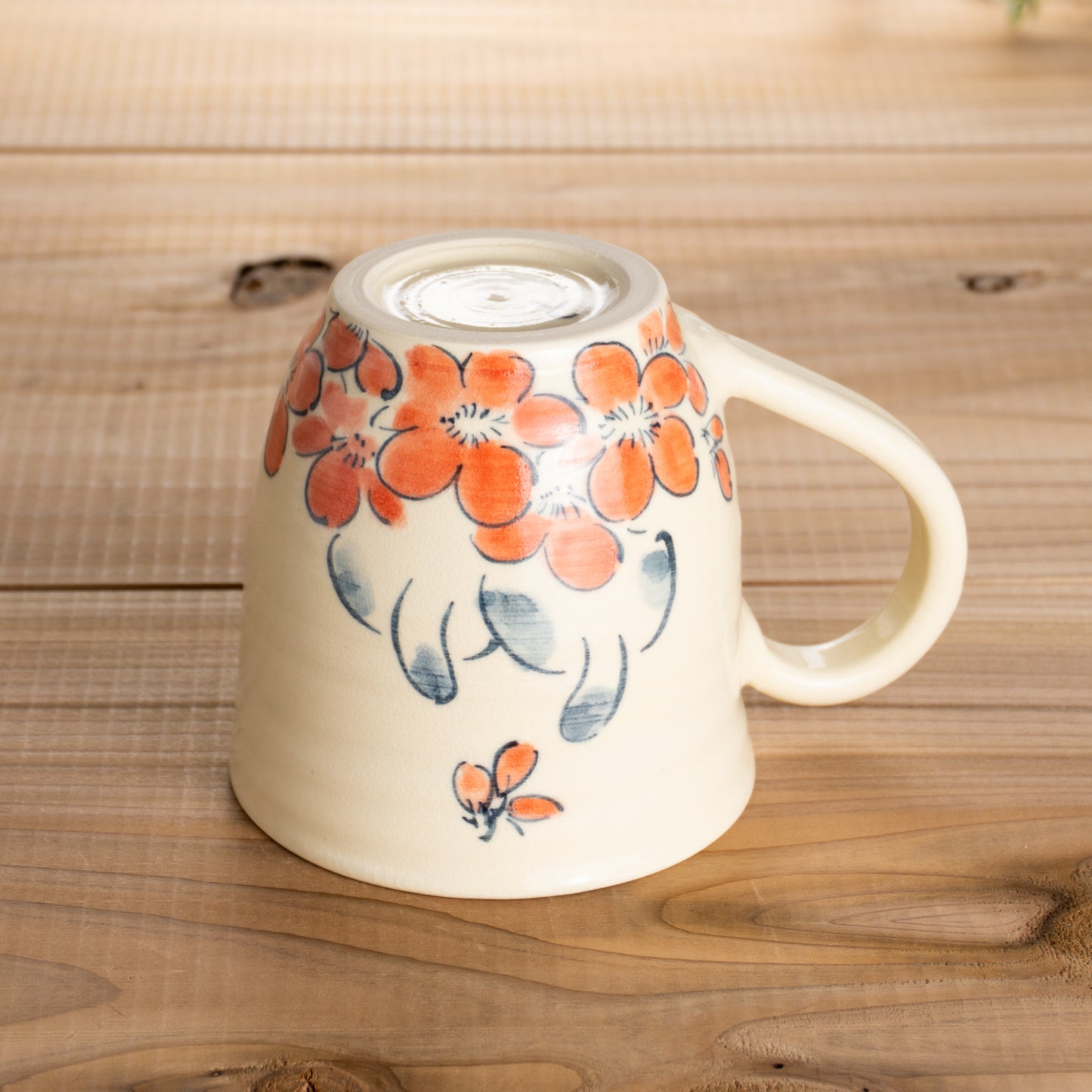 マグカップ 仲良し犬B 工房咲楽 - Handcrafted Japanese pottery from Kyoto - Kyo ware / Kiyomizu ware.