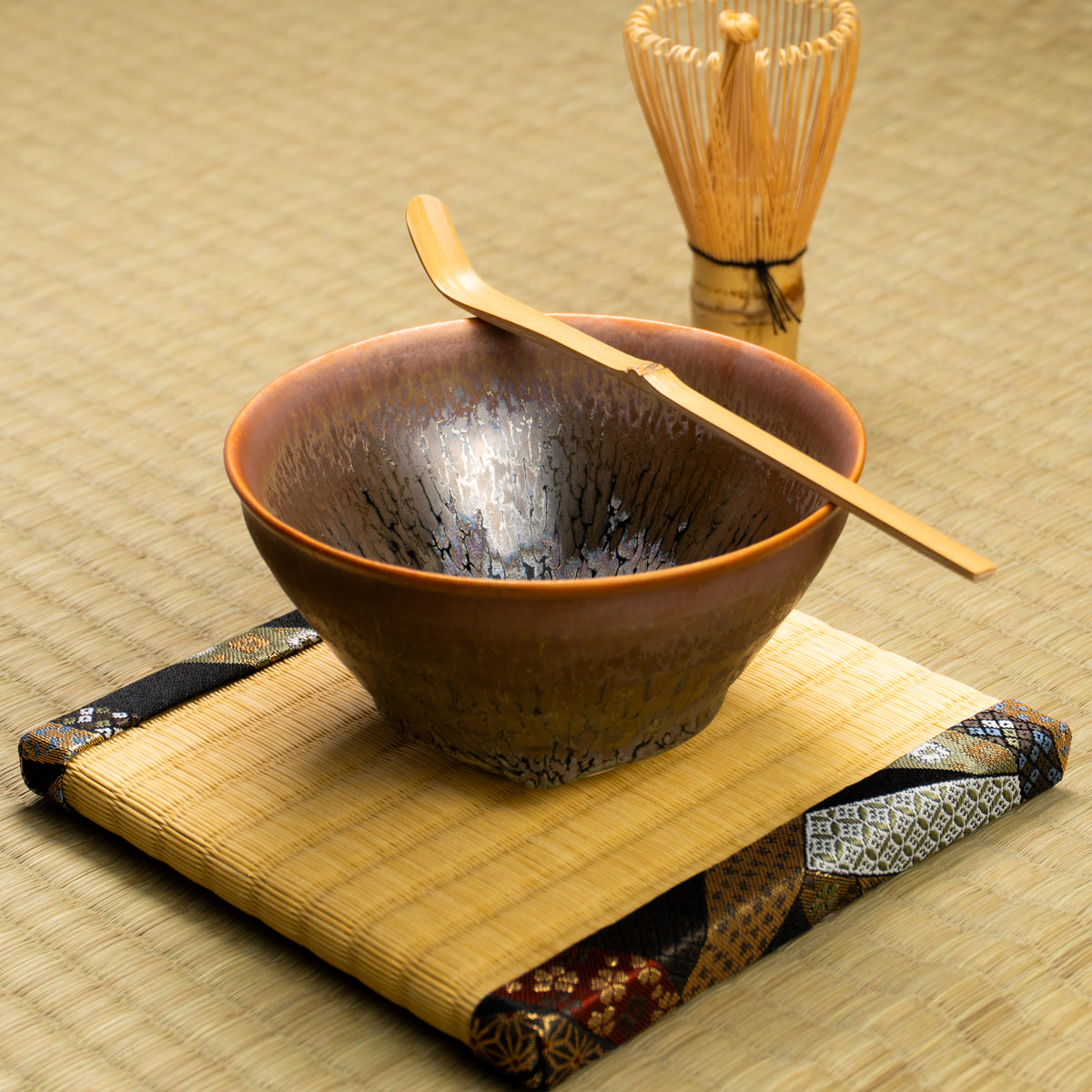 抹茶碗 天目"釉溜まり"4E 桶谷定一 KOTOPOTTER