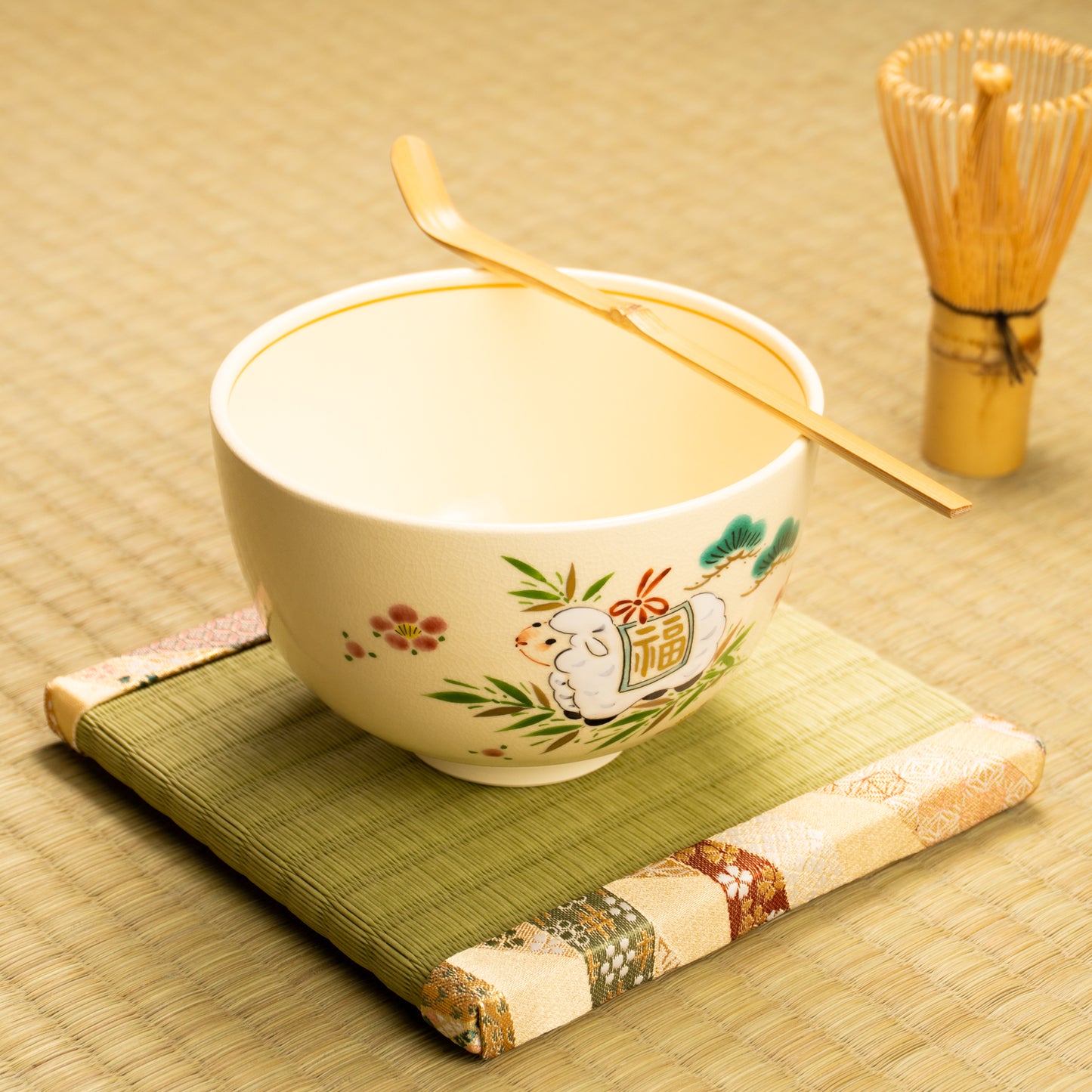 抹茶碗 吉祥羊 宝泉 KOTOPOTTER