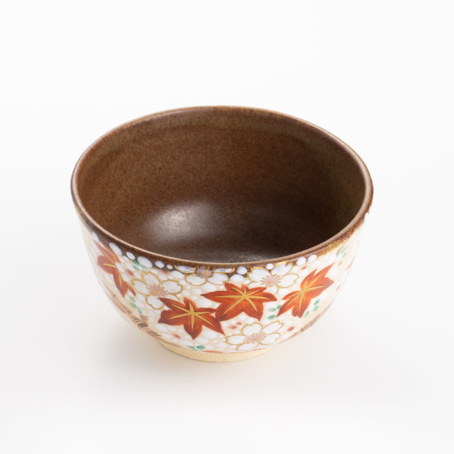 抹茶碗 雲錦 定一 - Handcrafted Japanese pottery from Kyoto - Kyo ware / Kiyomizu ware.