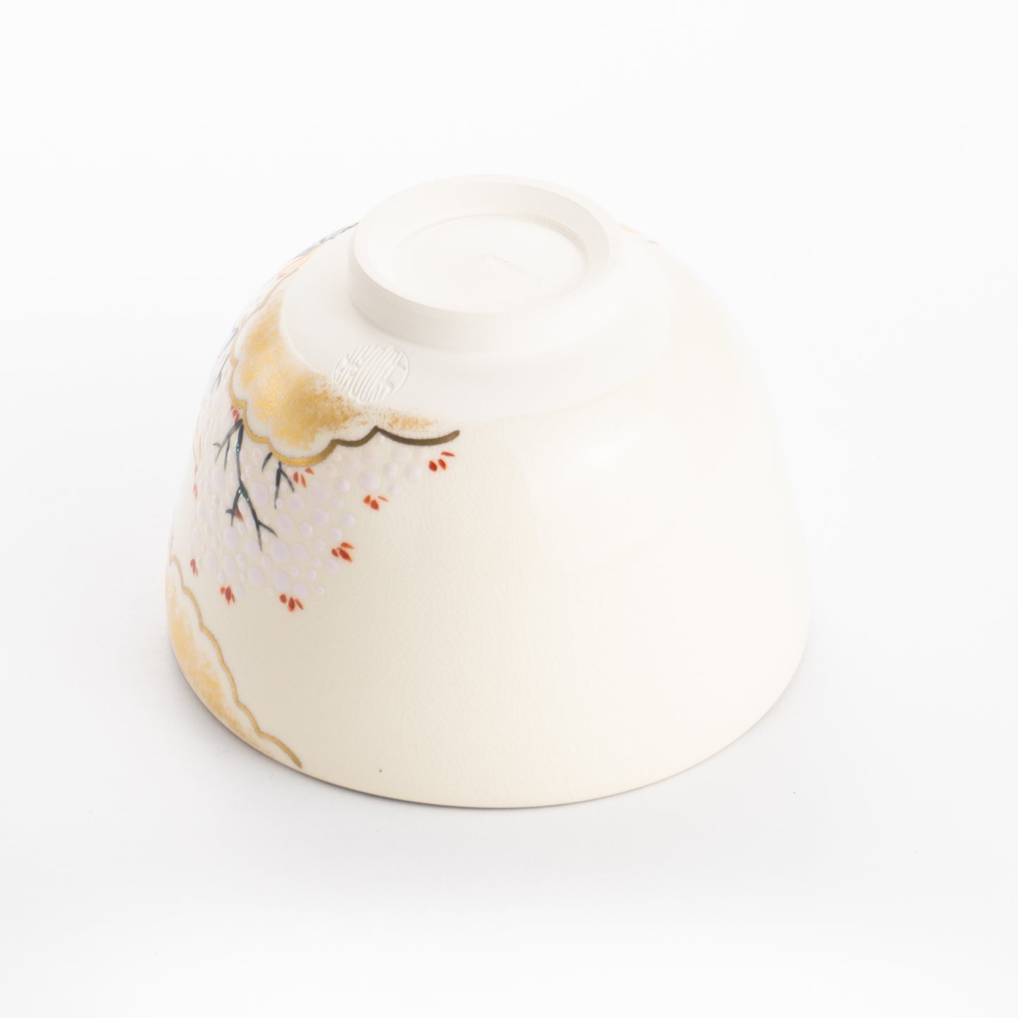 抹茶碗 源氏物語「若紫」 善昇 - Handcrafted Japanese pottery from Kyoto - Kyo ware / Kiyomizu ware.