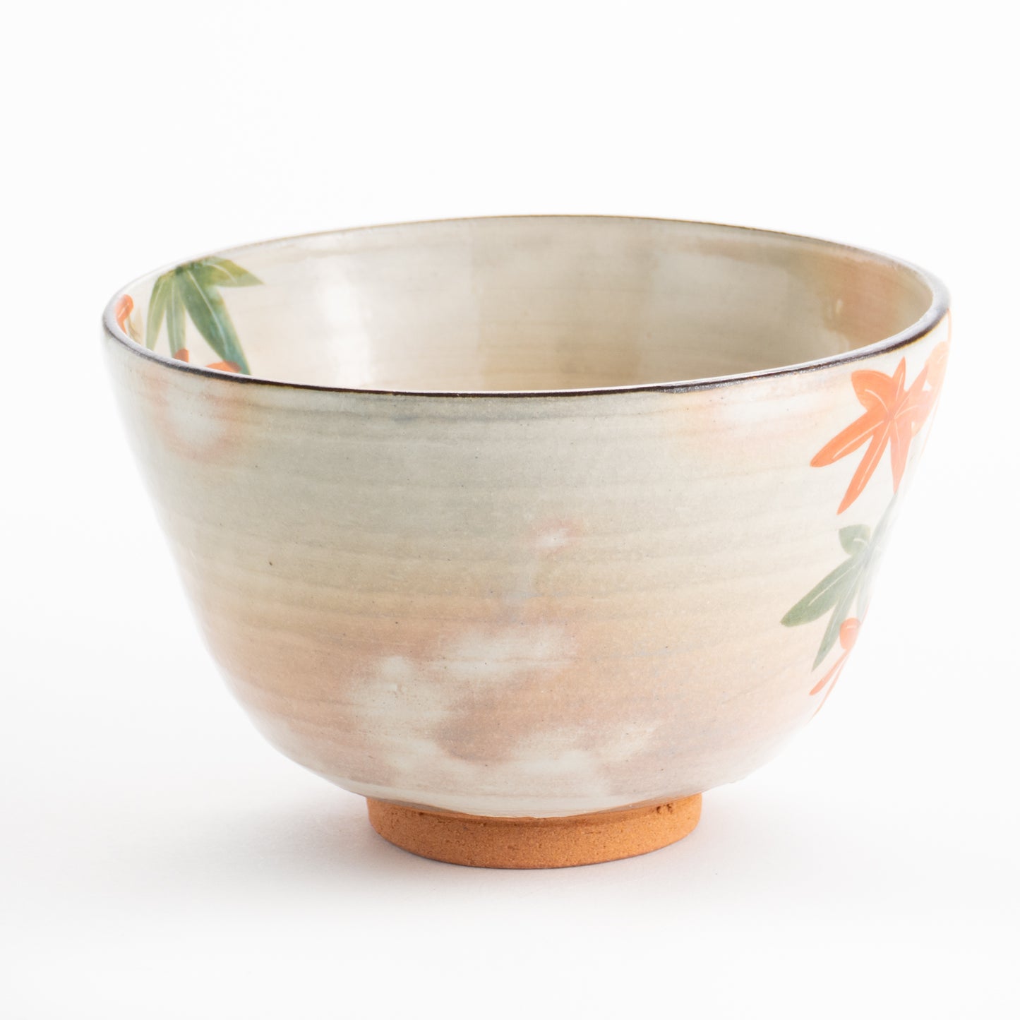 【清水焼】抹茶碗 紅葉 俊山窯 KOTOPOTTER