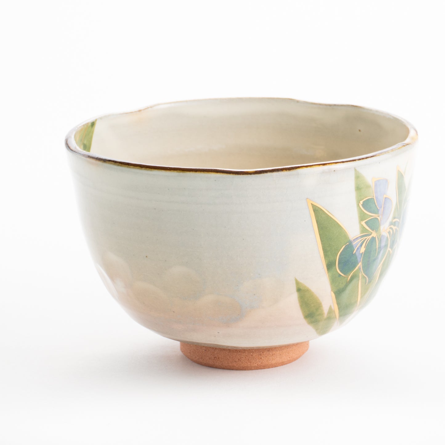 【清水焼】抹茶碗 菖蒲 俊山窯 KOTOPOTTER