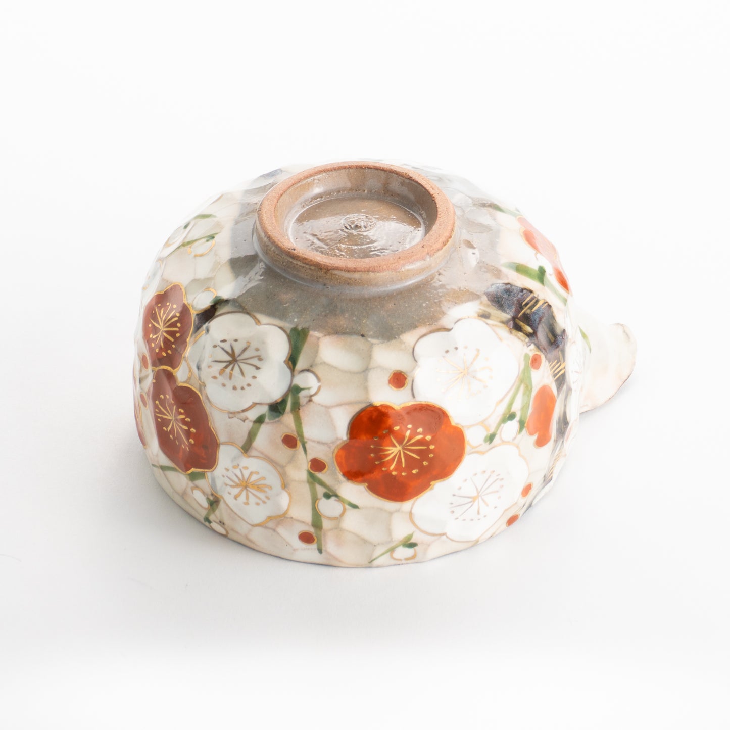 【清水焼】片口抹茶碗 紅白梅 俊山窯 KOTOPOTTER