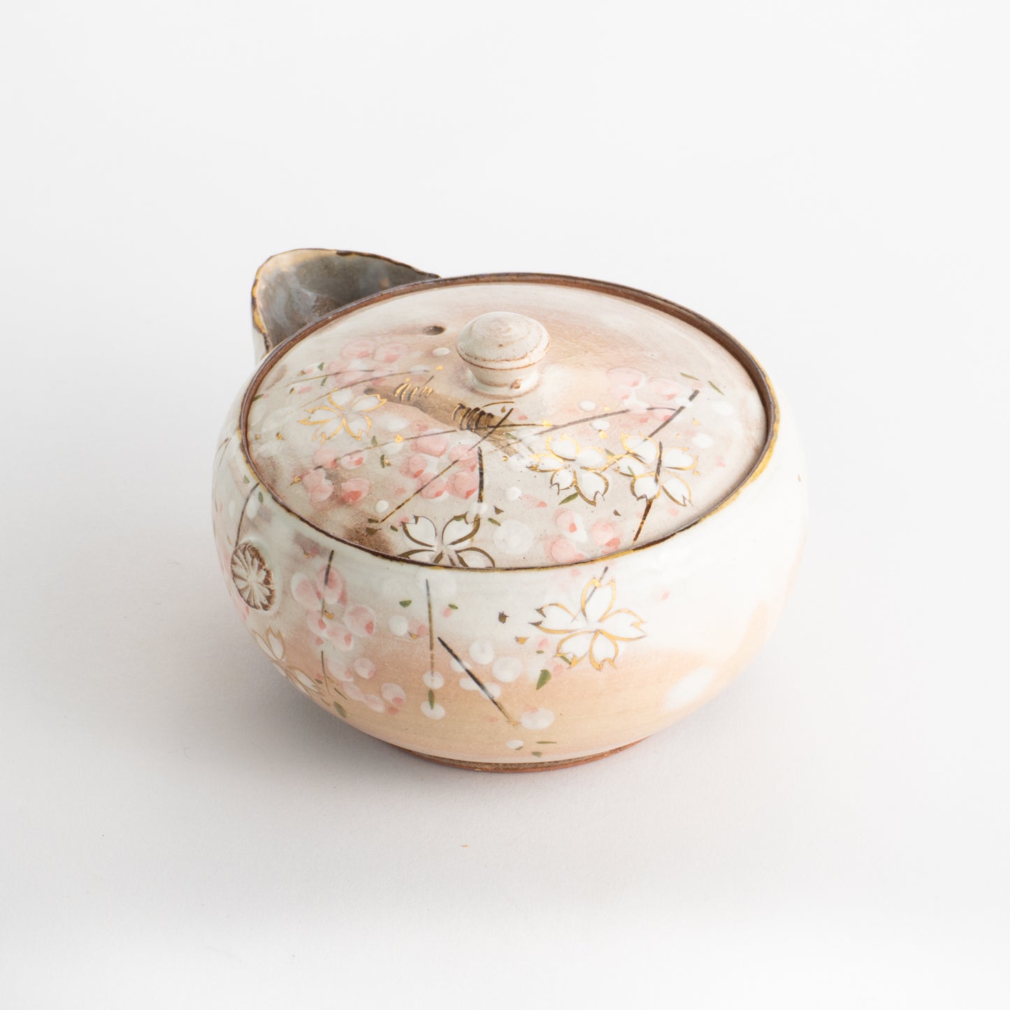 【清水焼】宝瓶急須 しだれ桜 俊山窯 KOTOPOTTER