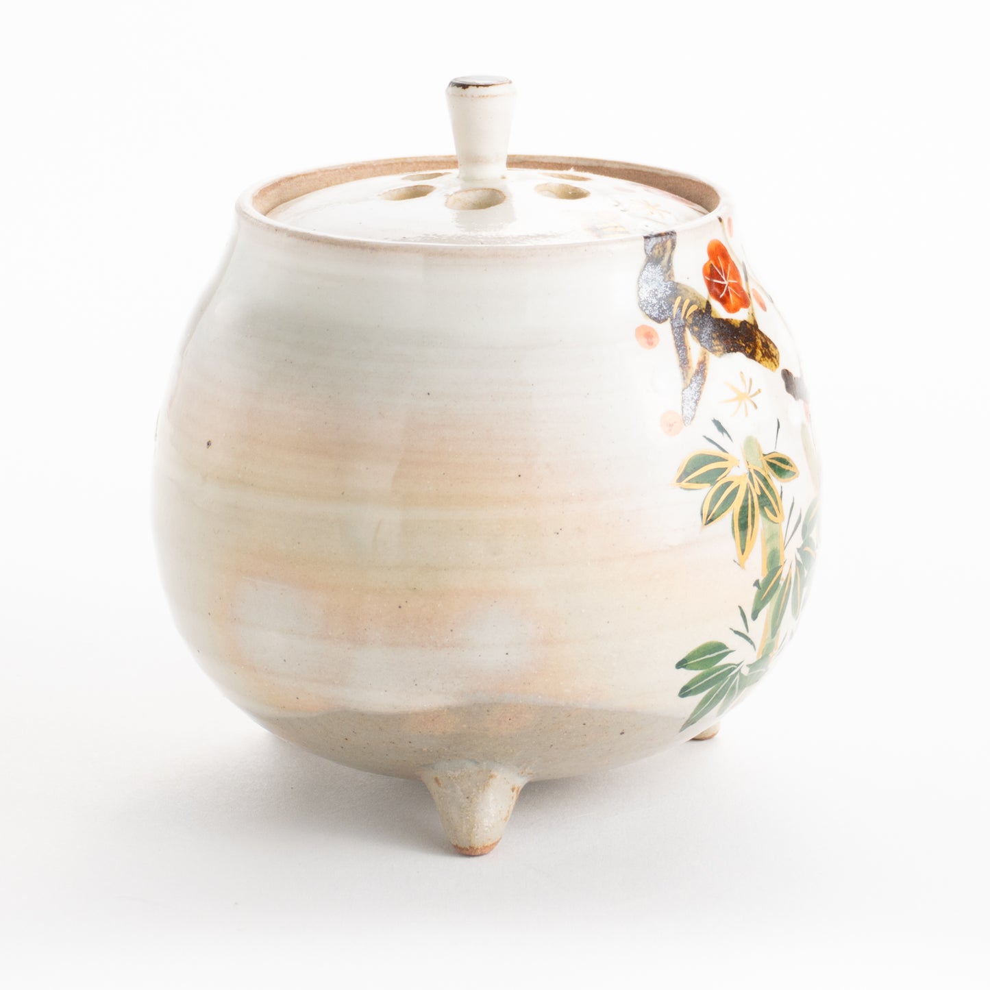 【清水焼】香炉 松竹梅 俊山 KOTOPOTTER