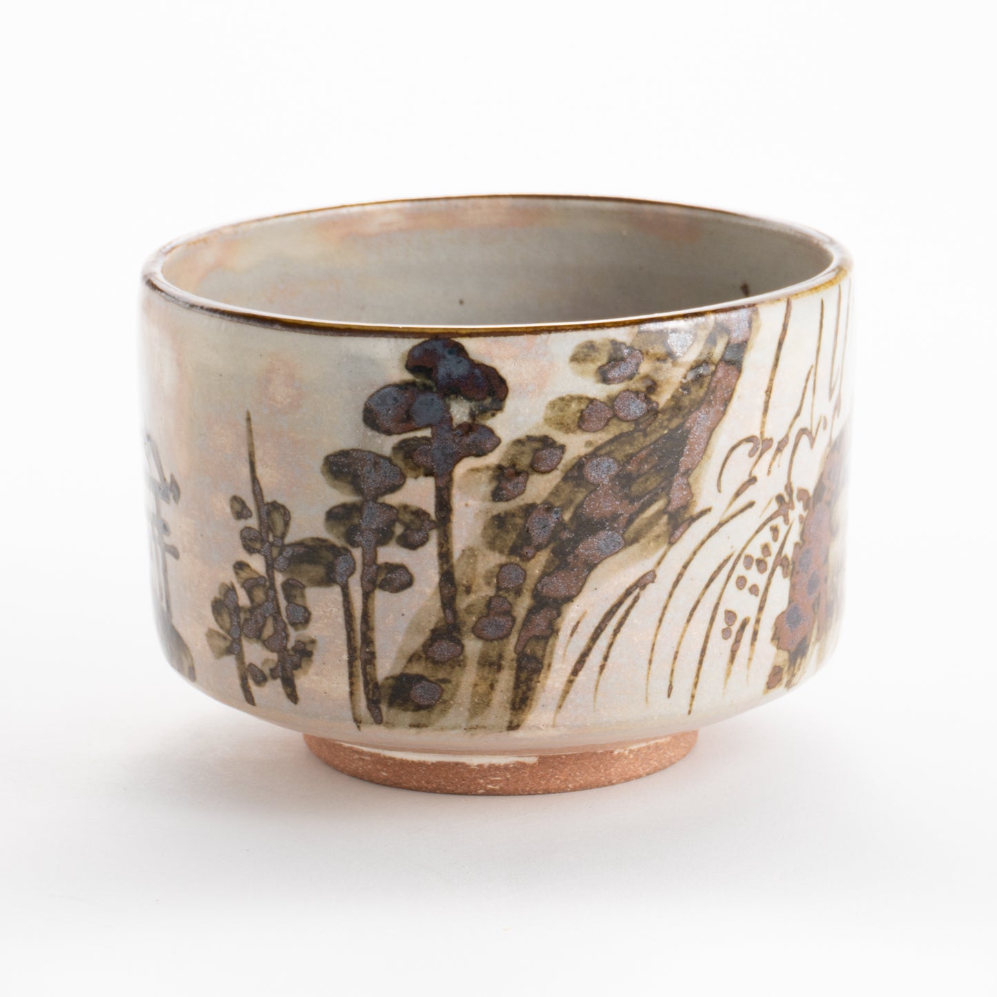 【清水焼】抹茶碗 乾山写 漢詩山水 俊山窯 KOTOPOTTER