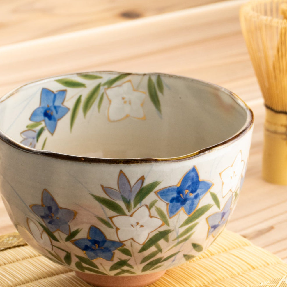 【清水焼】抹茶碗 桔梗 俊山窯 KOTOPOTTER