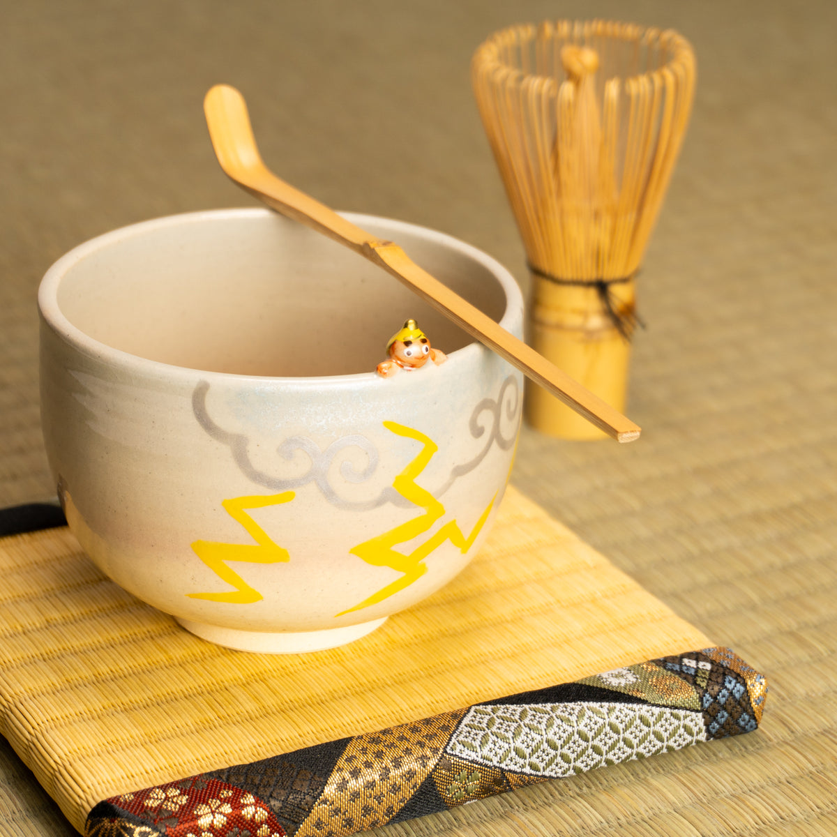 抹茶碗 かみなりさま 峨山 KOTOPOTTER