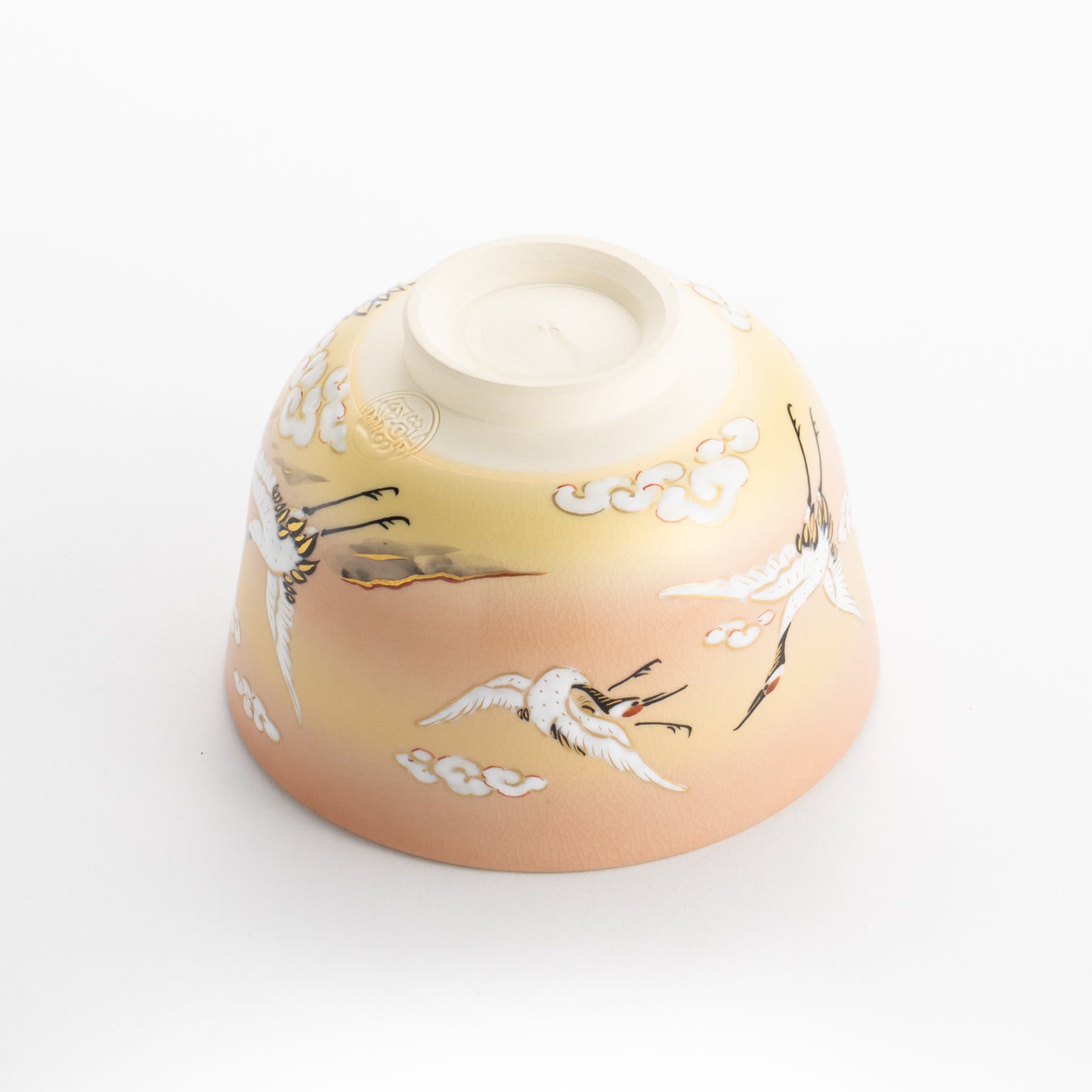 【清水焼】抹茶碗 富士に鶴 陶楽 KOTOPOTTER