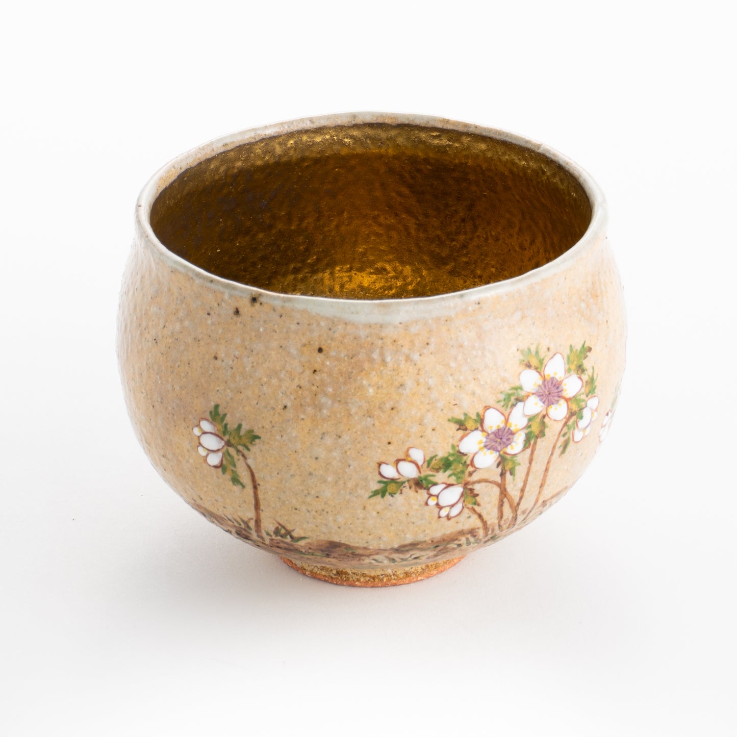 【清水焼】抹茶碗 節分草 良二 KOTOPOTTER