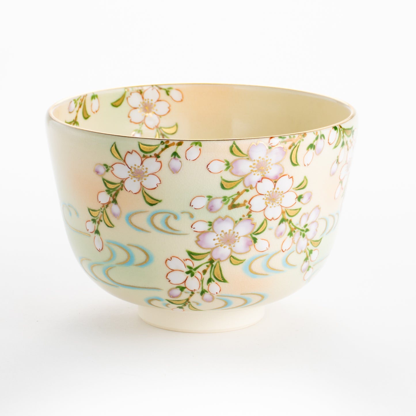 【清水焼】抹茶碗 枝垂桜 陶楽 KOTOPOTTER