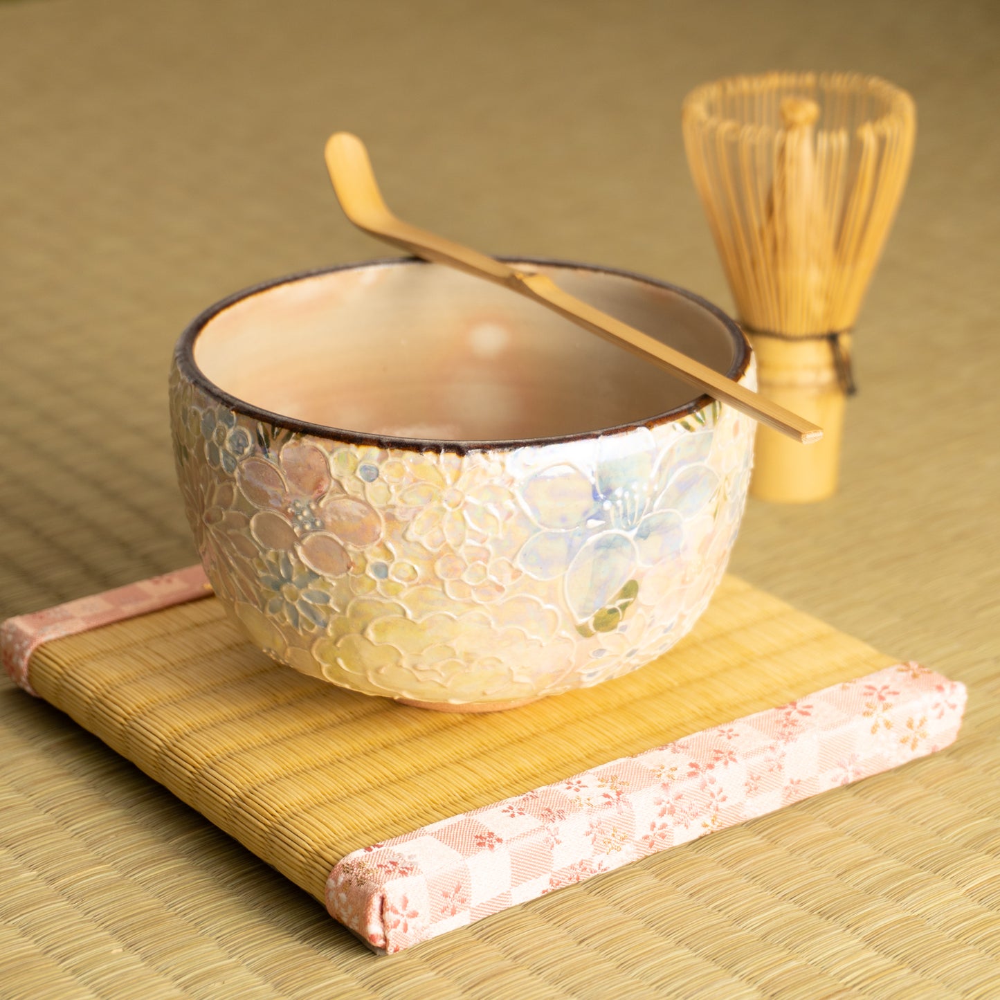 抹茶碗 ラスター彩 花詰 俊山窯 KOTOPOTTER