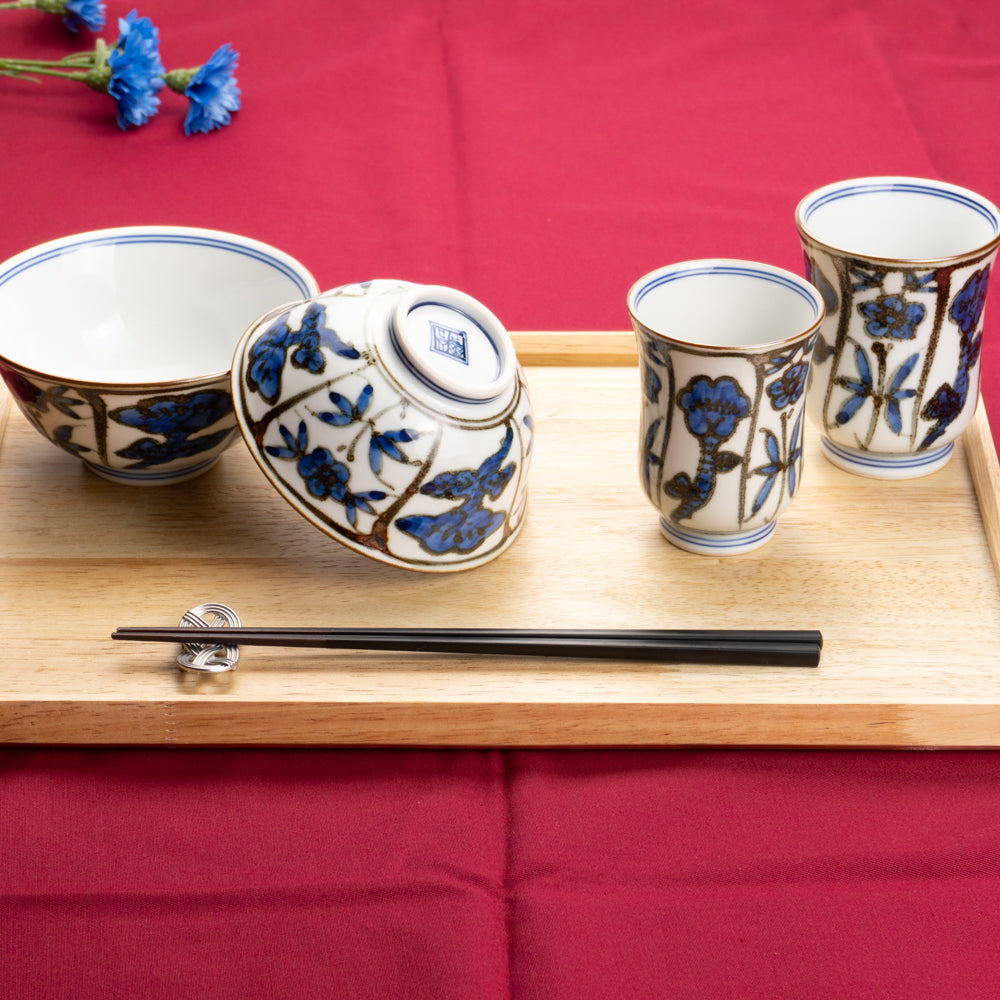 【単品】湯呑(大) 鉄染霊芝 岩華窯 - Handcrafted Japanese pottery from Kyoto - Kyo ware / Kiyomizu ware.