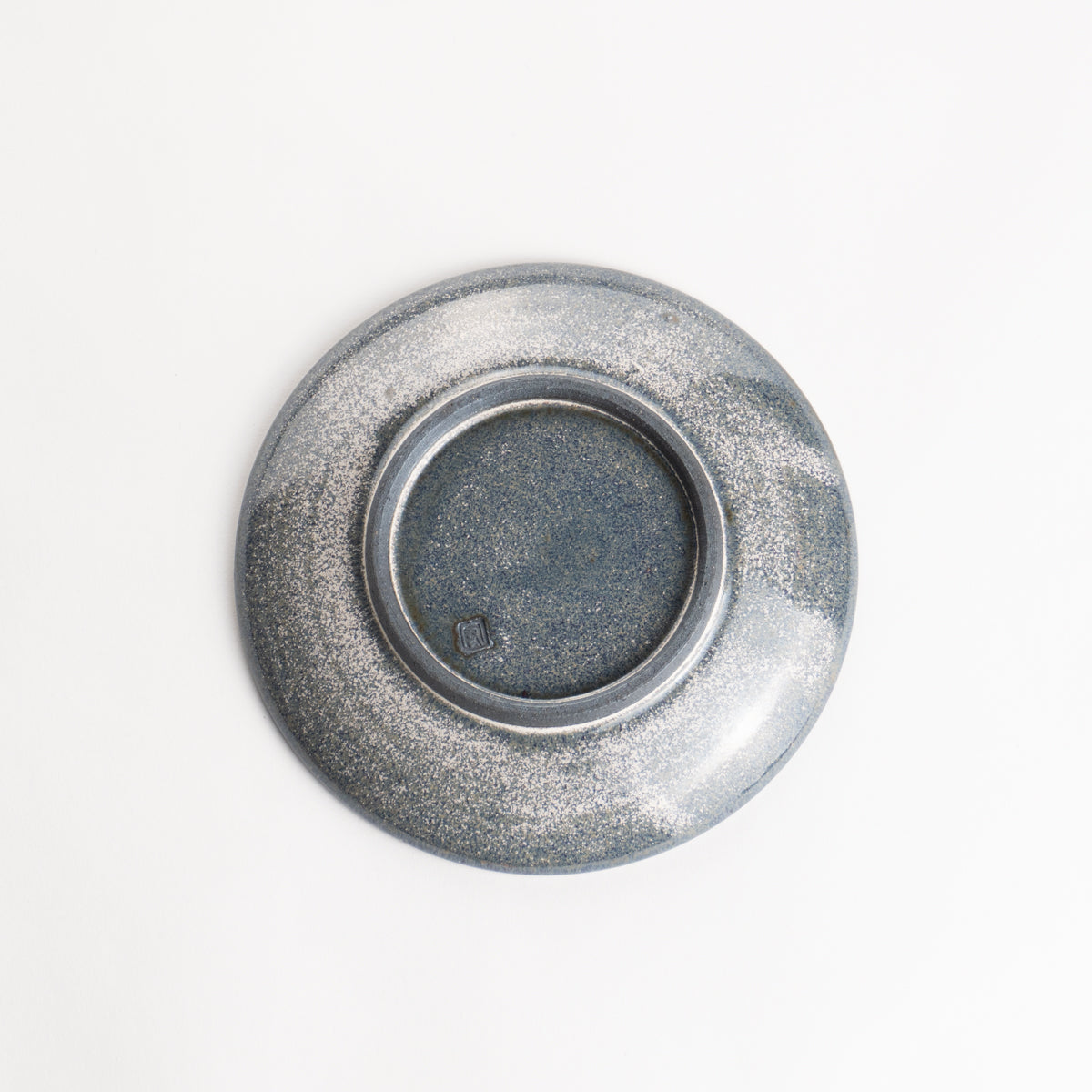 小皿 紫白釉 長元宏 - Handcrafted Japanese pottery from Kyoto - Kyo ware / Kiyomizu ware.