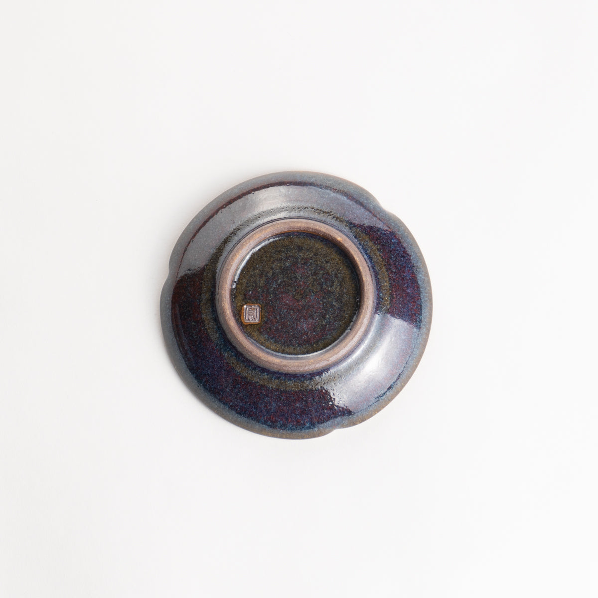 豆皿 均窯釉 長元宏 - Handcrafted Japanese pottery from Kyoto - Kyo ware / Kiyomizu ware.