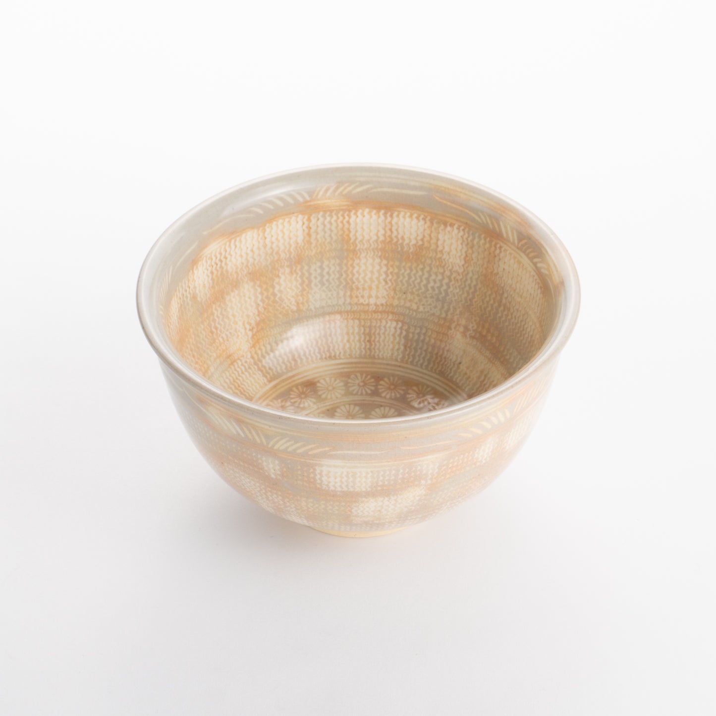 抹茶碗 御本手三島 開山 - Handcrafted Japanese pottery from Kyoto - Kyo ware / Kiyomizu ware.