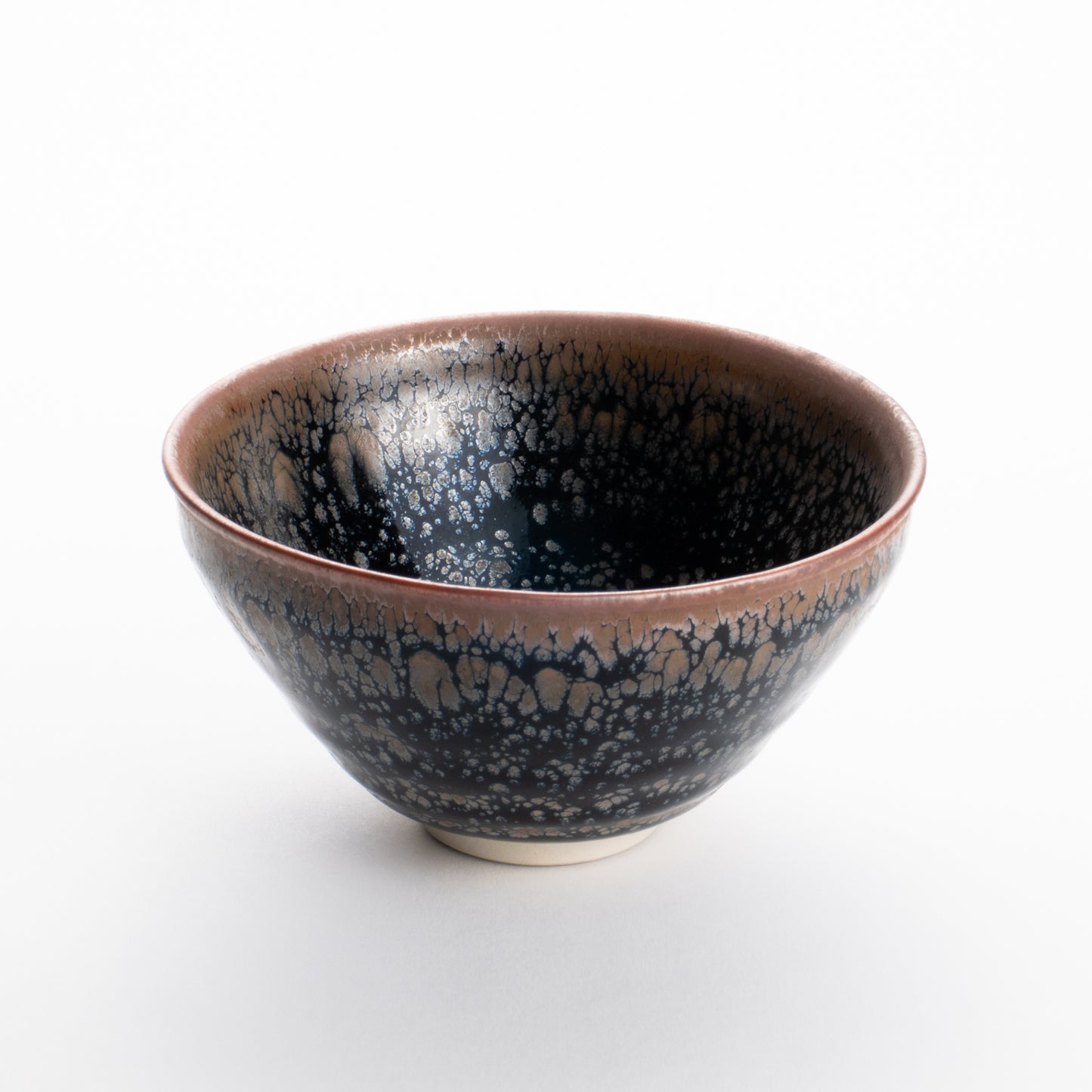 抹茶碗 天目 1C 桶谷定一 - Handcrafted Japanese pottery from Kyoto - Kyo ware / Kiyomizu ware.