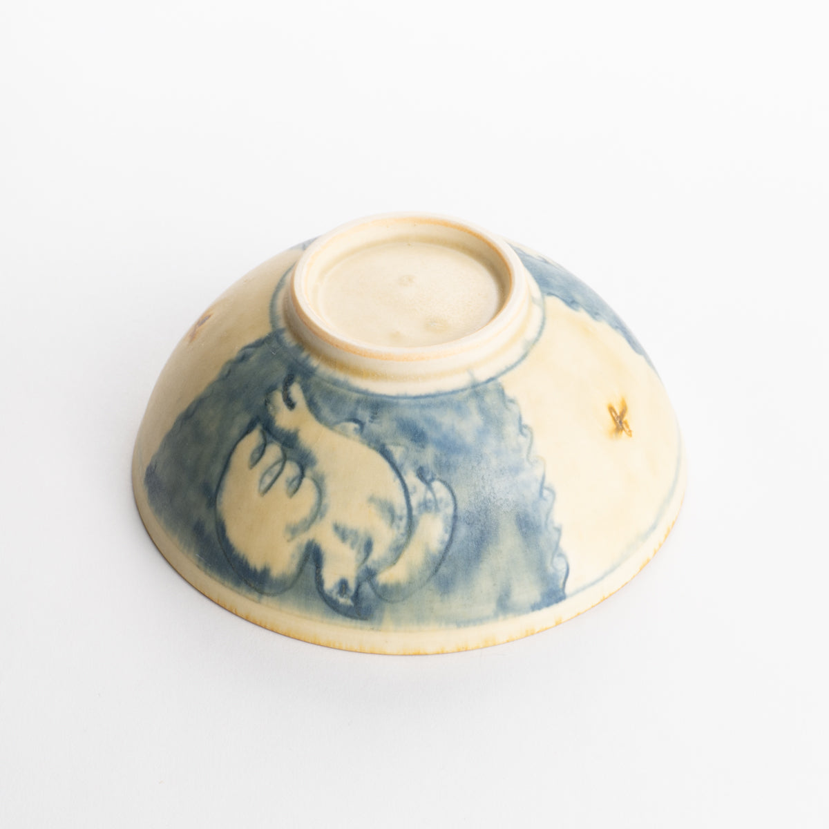 茶碗 安南手トリ 黄 的場美幸 - Handcrafted Japanese pottery from Kyoto - Kyo ware / Kiyomizu ware.