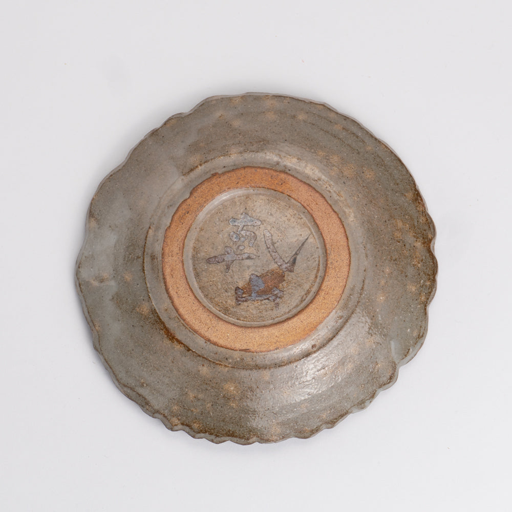 銘々皿 乾山写桜 俊山窯 - Handcrafted Japanese pottery from Kyoto - Kyo ware / Kiyomizu ware.