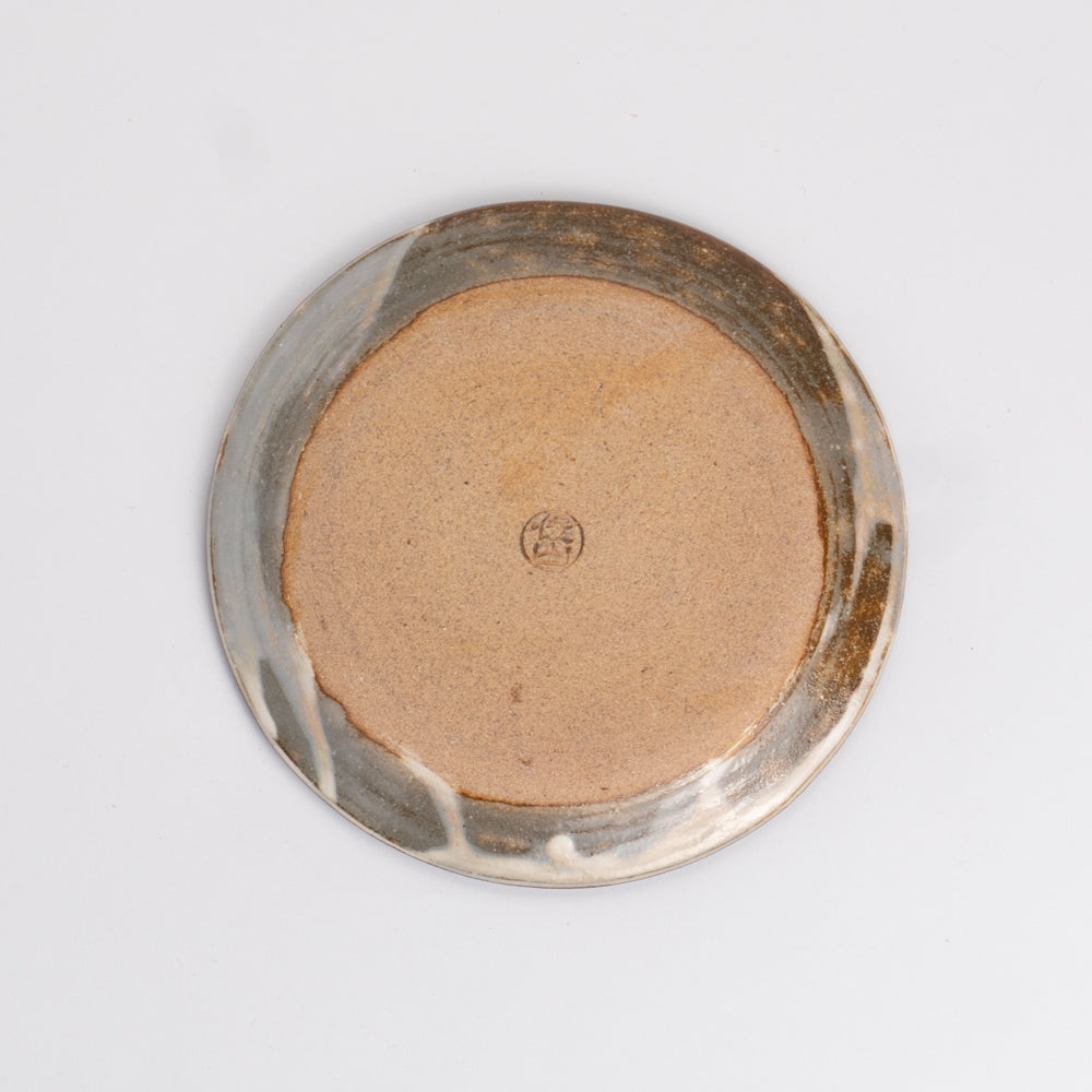 銘々皿 乾山菊 俊山窯 - Handcrafted Japanese pottery from Kyoto - Kyo ware / Kiyomizu ware.