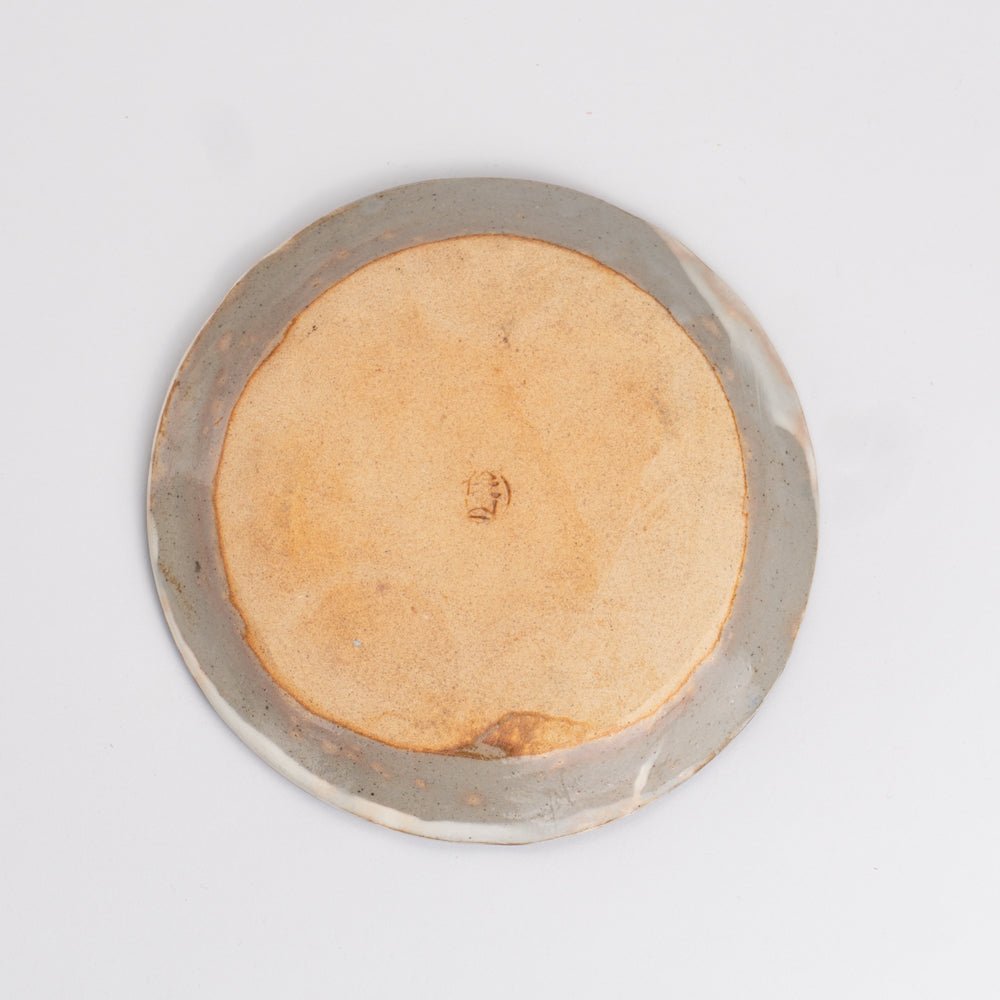 銘々皿 和歌桜 俊山窯 - Handcrafted Japanese pottery from Kyoto - Kyo ware / Kiyomizu ware.