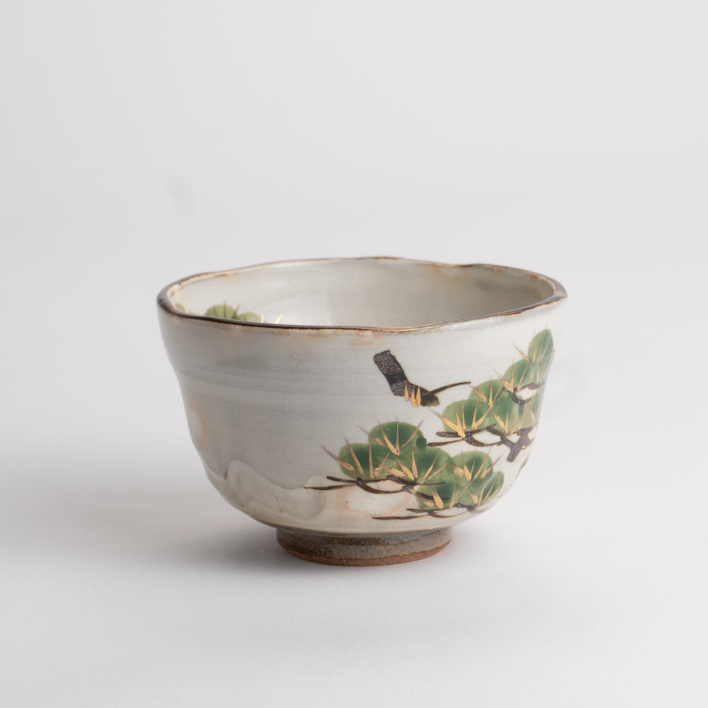 汲出碗 松 俊山窯 - Handcrafted Japanese pottery from Kyoto - Kyo ware / Kiyomizu ware.
