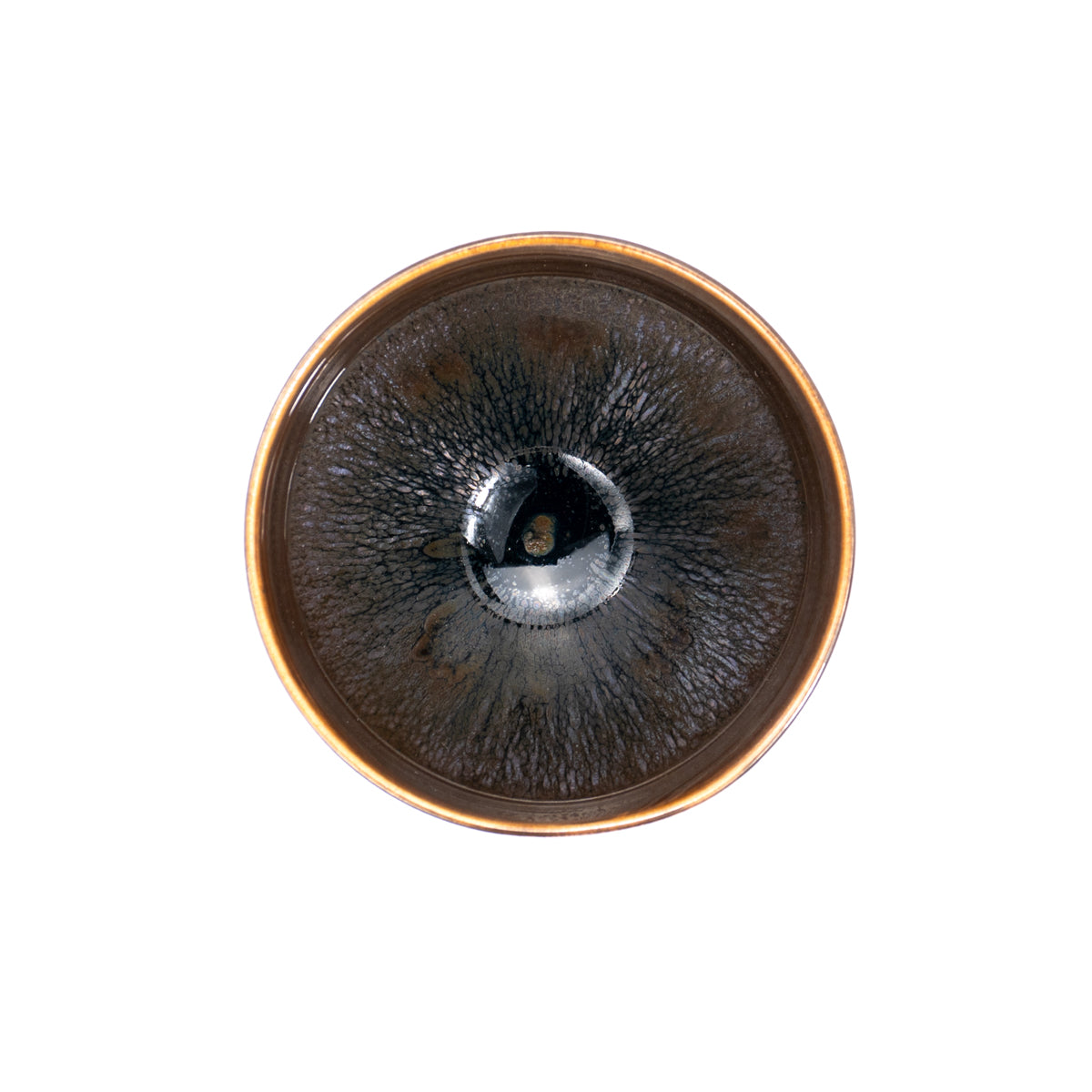 ぐい呑　金天目　和泉良法 - Handcrafted Japanese pottery from Kyoto - Kyo ware / Kiyomizu ware.