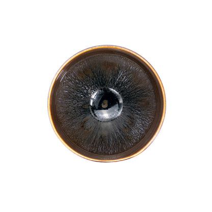 ぐい呑　金天目　和泉良法 - Handcrafted Japanese pottery from Kyoto - Kyo ware / Kiyomizu ware.