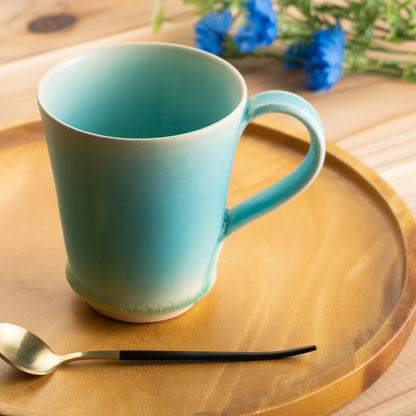 【清水焼】マグカップ　碧釉C　竹村陽太郎 KOTOPOTTER