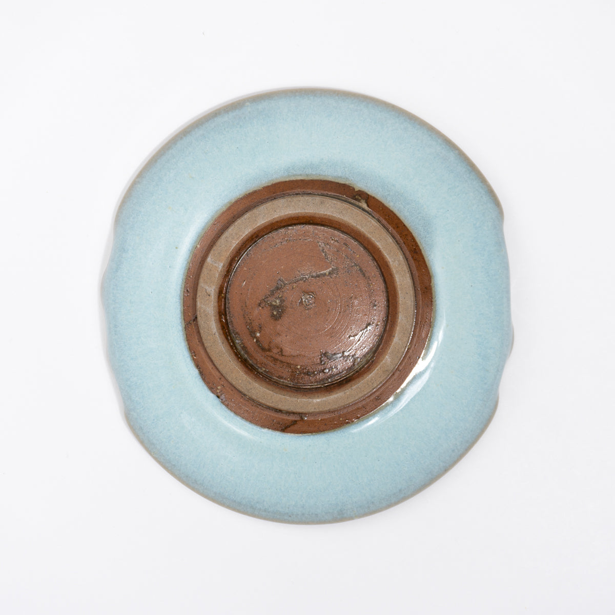 皿　月白釉　和泉良法 - Handcrafted Japanese pottery from Kyoto - Kyo ware / Kiyomizu ware.