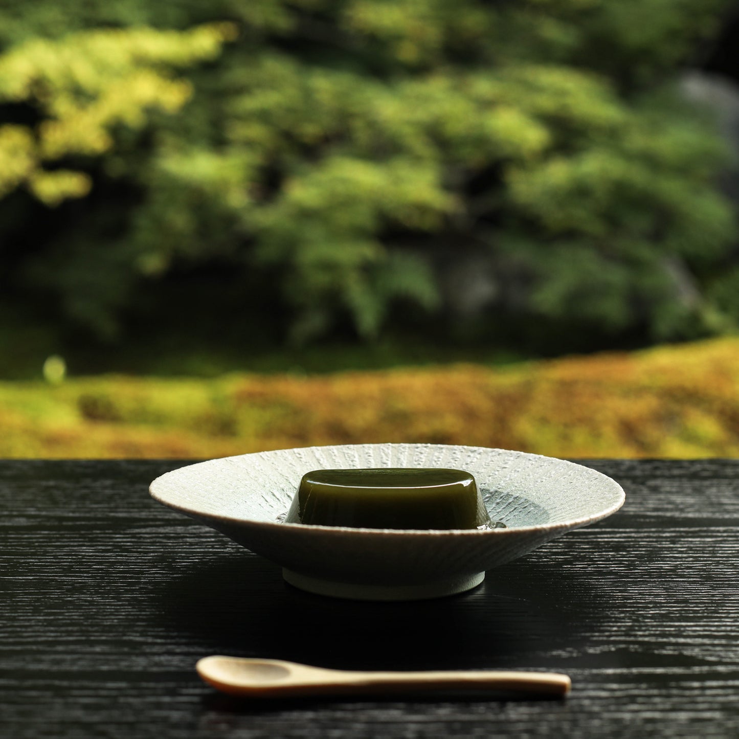 【清水焼】ペアプレート　石畳 苔＆墨　竹村陽太郎 KOTOPOTTER