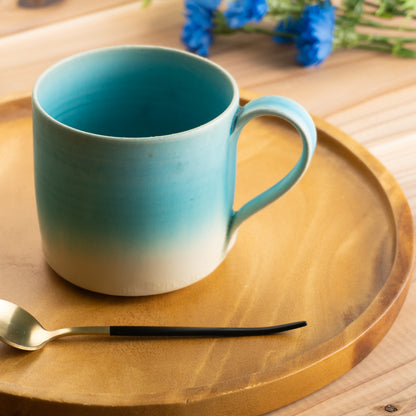 【清水焼】マグカップ　碧釉D　竹村陽太郎 KOTOPOTTER