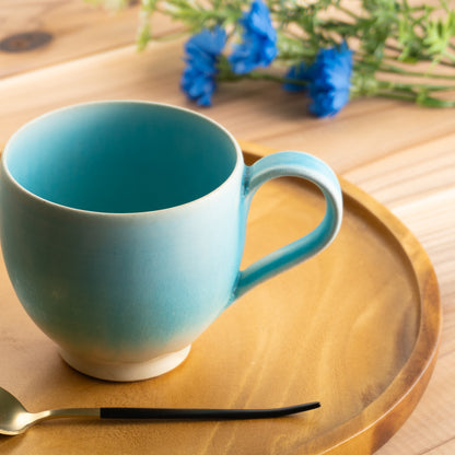 【清水焼】マグカップ　碧釉F　竹村陽太郎 KOTOPOTTER