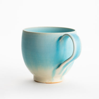 【清水焼】マグカップ　碧釉F　竹村陽太郎 KOTOPOTTER