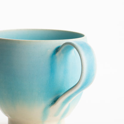 【清水焼】マグカップ　碧釉F　竹村陽太郎 KOTOPOTTER