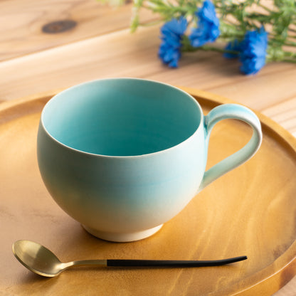 【清水焼】マグカップ　碧釉G　竹村陽太郎 KOTOPOTTER