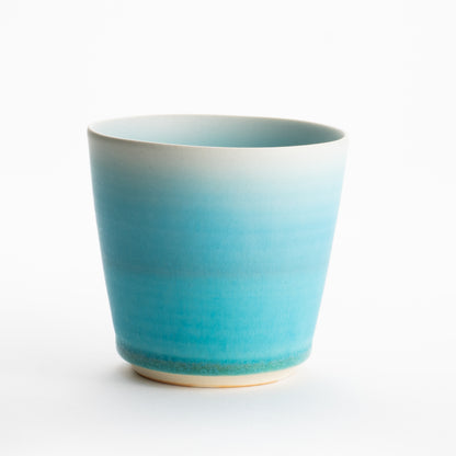 【清水焼】ロックカップ　碧釉　竹村陽太郎 KOTOPOTTER