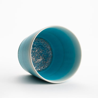 【清水焼】ロックカップ　碧釉　竹村陽太郎 KOTOPOTTER