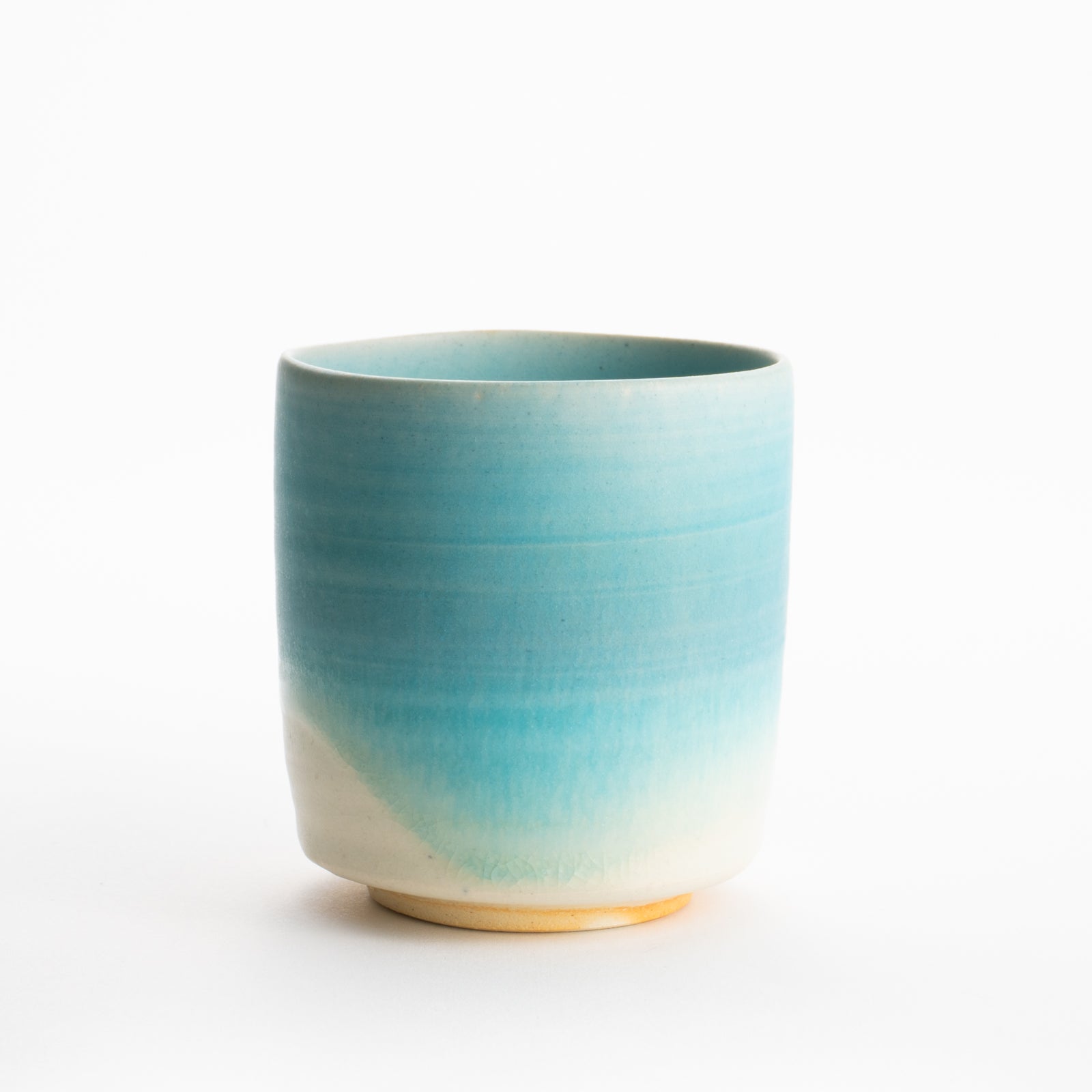 【清水焼】湯呑　碧釉　竹村陽太郎 KOTOPOTTER