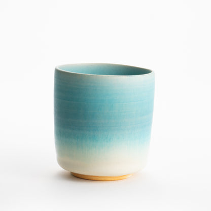 【清水焼】湯呑　碧釉　竹村陽太郎 KOTOPOTTER