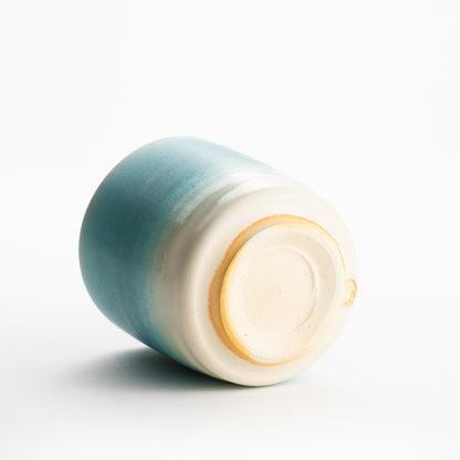 【清水焼】湯呑　碧釉　竹村陽太郎 KOTOPOTTER