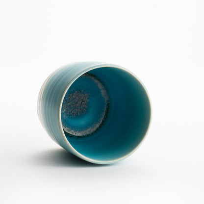 【清水焼】湯呑　碧釉　竹村陽太郎 KOTOPOTTER