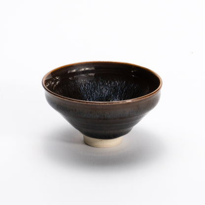 ぐい呑　金天目　和泉良法 - Handcrafted Japanese pottery from Kyoto - Kyo ware / Kiyomizu ware.