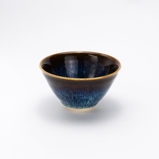 汲出碗　流星A　和泉良法 - Handcrafted Japanese pottery from Kyoto - Kyo ware / Kiyomizu ware.
