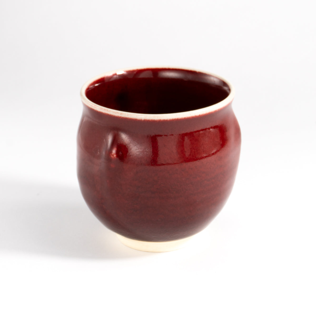 湯呑　辰砂 A　和泉良法 - Handcrafted Japanese pottery from Kyoto - Kyo ware / Kiyomizu ware.