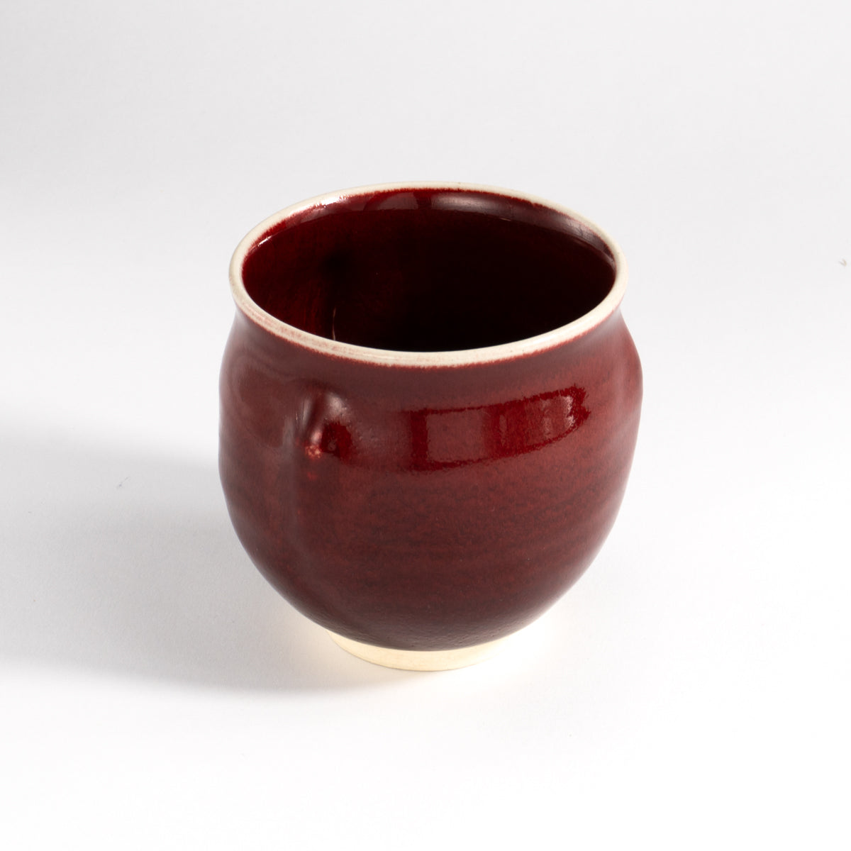 湯呑　辰砂 A　和泉良法 - Handcrafted Japanese pottery from Kyoto - Kyo ware / Kiyomizu ware.