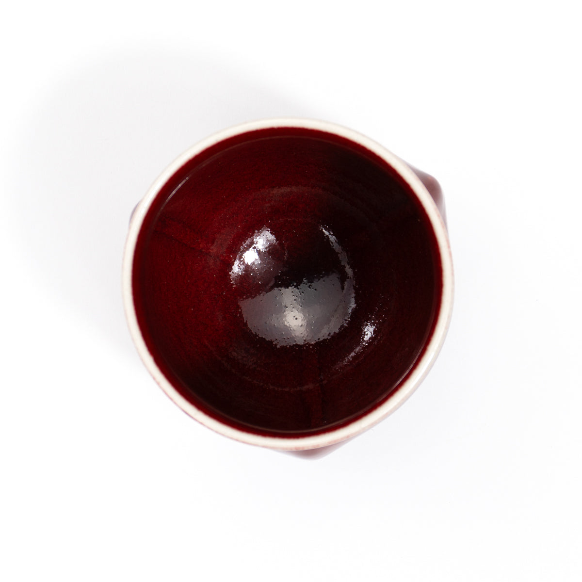 湯呑　辰砂 A　和泉良法 - Handcrafted Japanese pottery from Kyoto - Kyo ware / Kiyomizu ware.