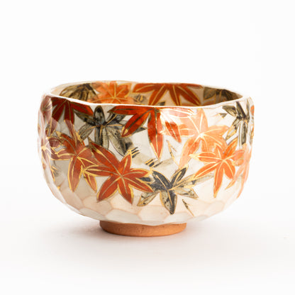 抹茶碗　紅葉之図A　俊山窯 KOTOPOTTER